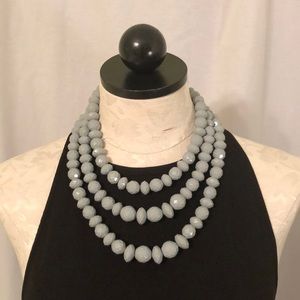 3 Strand Gray Necklace